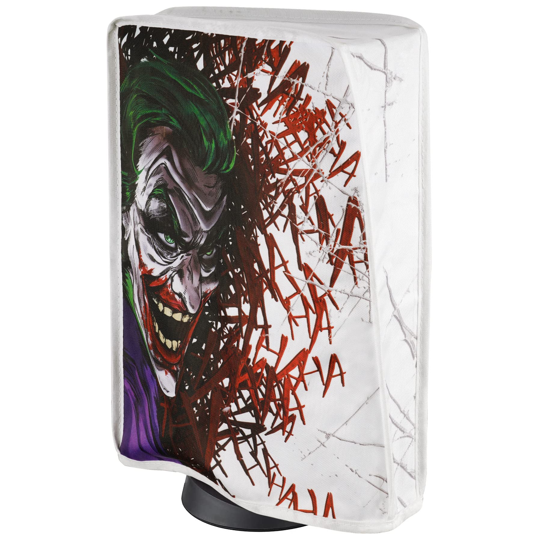 PlayVital Staubhülle für ps5,Spritzwasserdichte Tasche Staubschutze Hülle,Schutzhülle Abdeckung Case für PS5 Konsole Digital Edition&Regular Edition(Clown Hahaha) - 1
