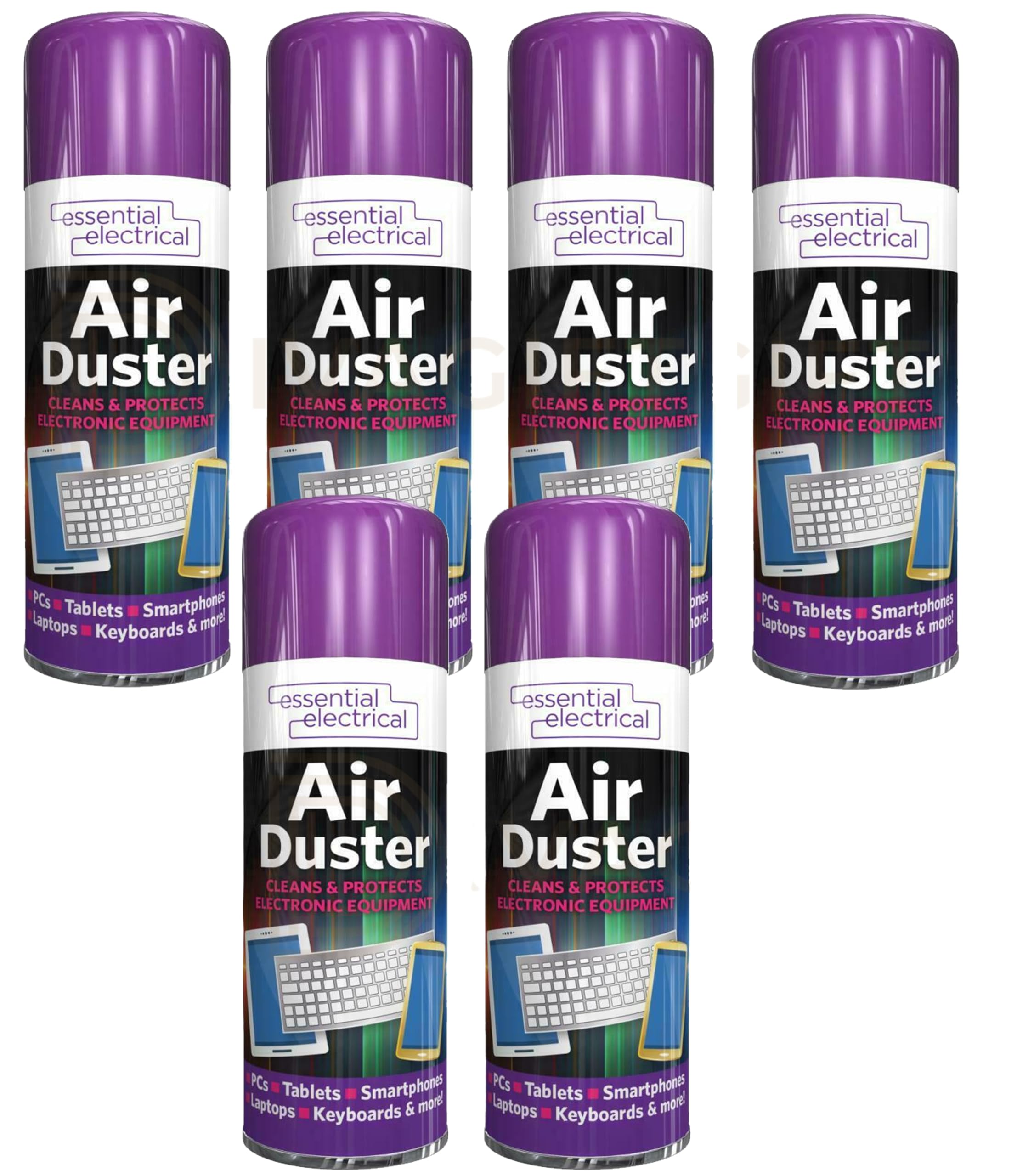 200ml Air Duster Spray, Compressed Air Cleaner for Keyboard, PC, Laptop, Electronics & Hard-to-Reach Areas (6)