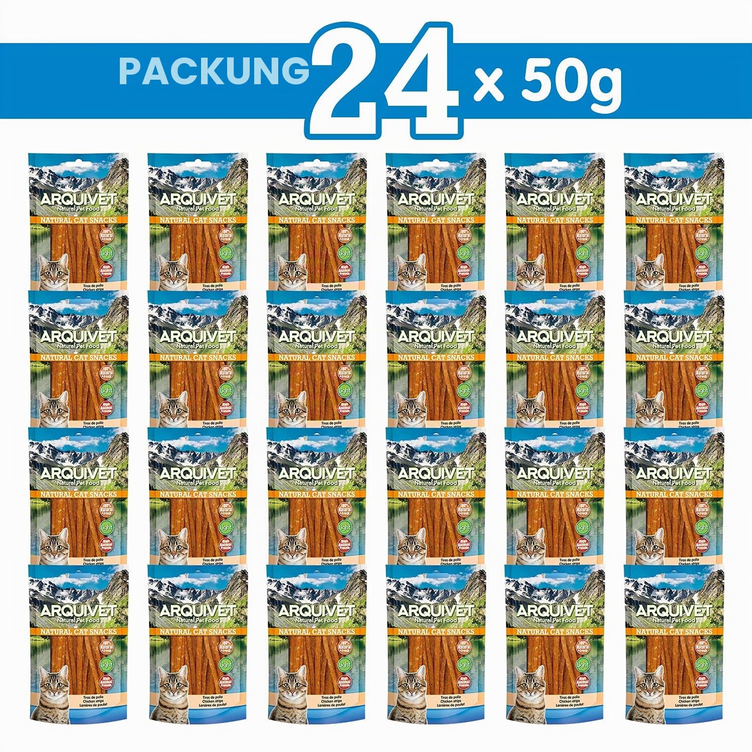 Arquivet Hähnchenstreifen, 50 g, 24 Stück