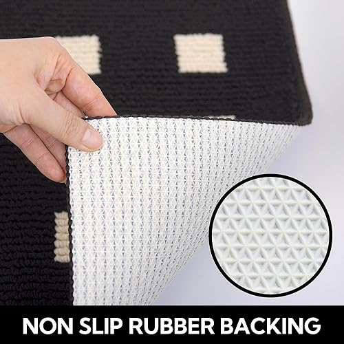 Miniatura 83 de GRANNY SAYS Felpudo para interiores, 32 x 48 pulgadas, antideslizante, tapete grande para puerta, tapete de bienvenida para exteriores, lavable