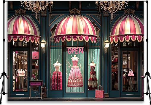 Custom Princess Store Backdrop Clothing Shop Backdrop Customized Girls Birthday Photo Background Wedding Baby Birthday Baby Shower Party Supplies YUNBDJ1885