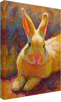 Wrapped Canvas Wall Art - Rita Kirkman Another Sunny Bunny Wall Art for Living Room, Bedroom, or Office Decor - 18x24