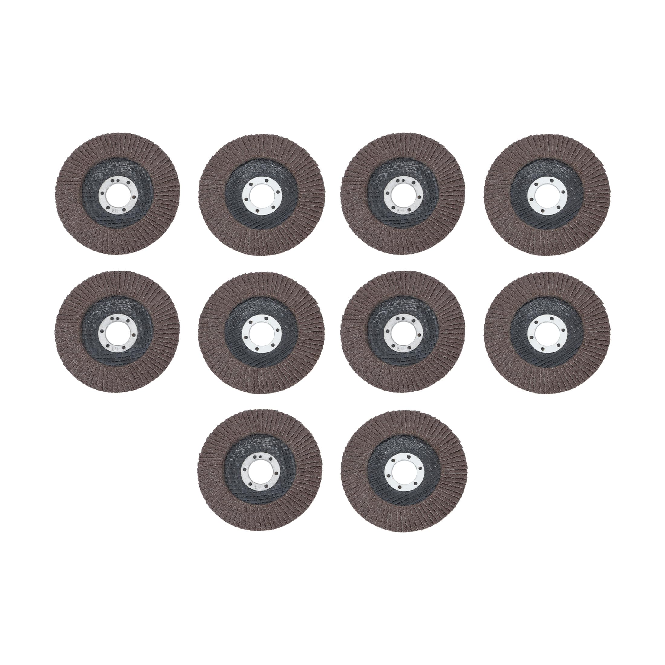 Thomletha 10 Pack 40 Grit Flap Discs 4.5 Inch x 7/8 Inch Arbor Premium Aluminum Oxide Grinding Wheels for Metal, Steel, and Welds