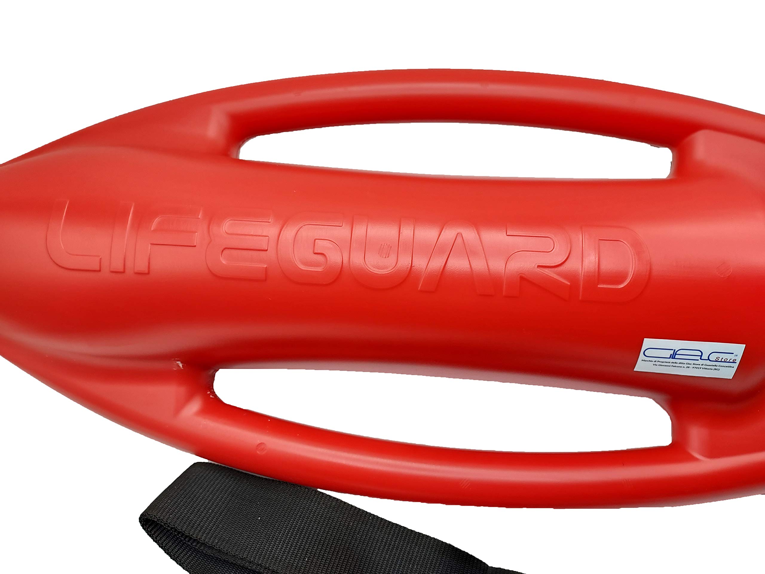 Professioneller Schwimmring Rettungsring für Badewanne Boa zum Retten, Typ Baywatch Rettungsschwimmer Lifeguard Polyurethan-Schaum und Körperband