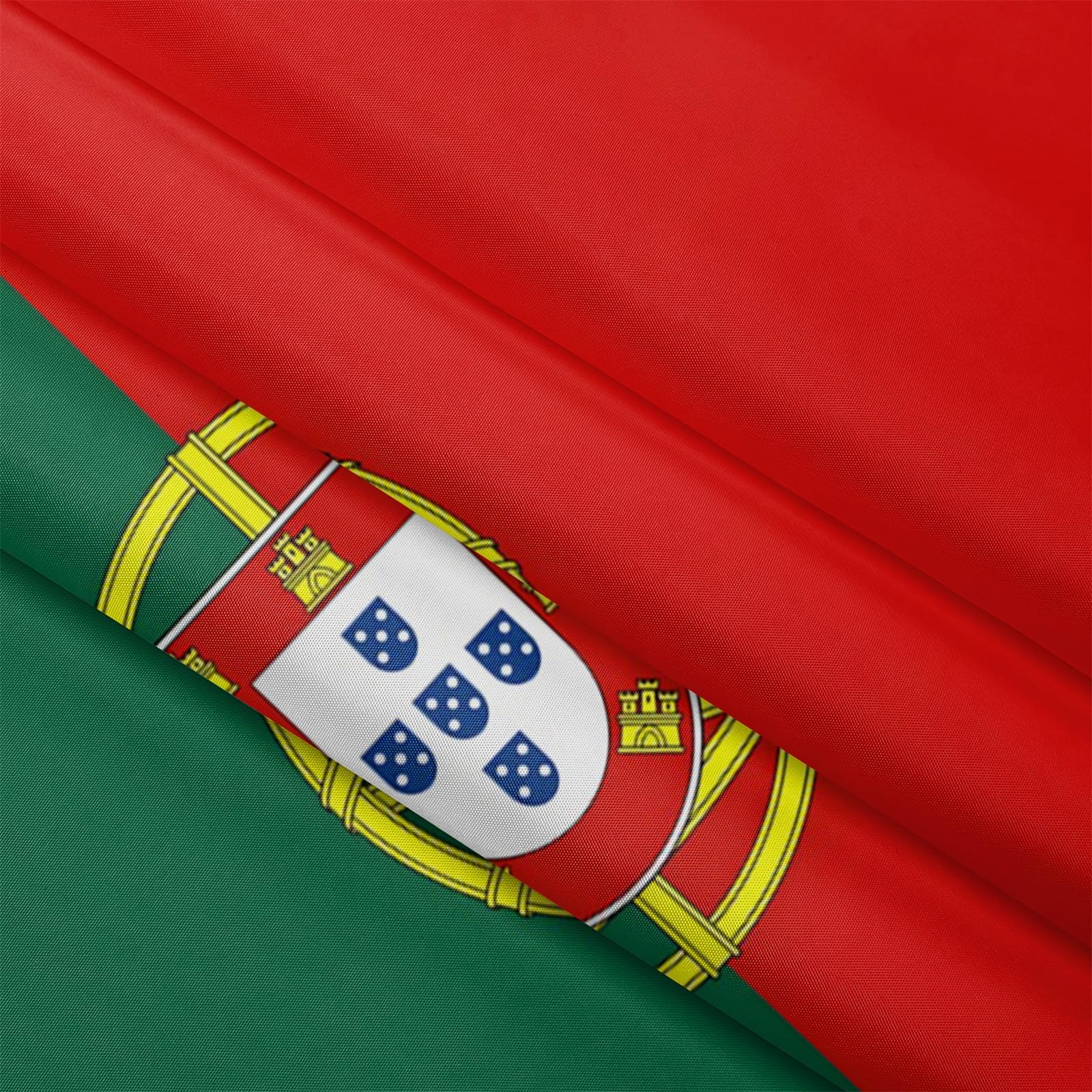 Aoihrraan Bandera Portuguesa 150x250cm Doble Cara Bandera Portuguesa Celebración Al Aire Libre Pancarta Jardín Familiar Porche Fiesta Bandera Decorada Con 2 Anillos Fuertes