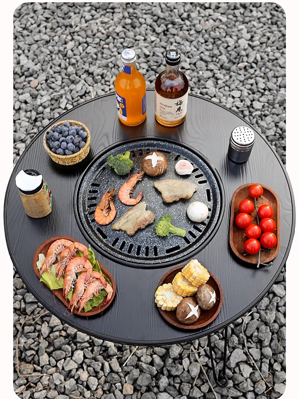 Griglia A Carbone Coreana,griglia Portatile Per Barbecue In Acciaio Inox,stufa A Carbone Antiaderente Con Griglia Multifunzionale,griglia Per Affumicatore Da Tavolo Per Esterni, Campeggio E Interno (