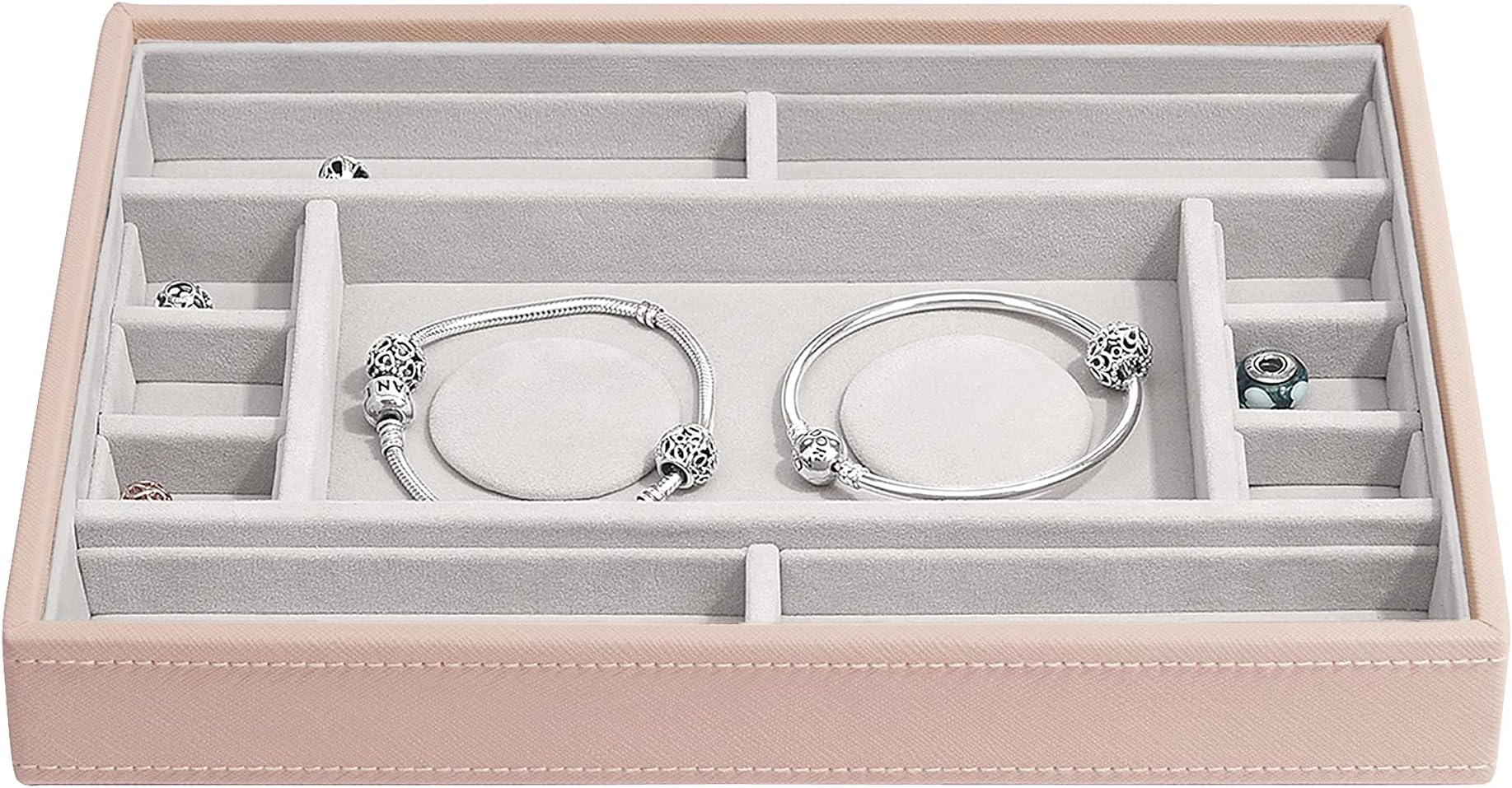 Stackers Blush Pink Charm Lidded Jewellery Box Amazon.co.uk Fashion