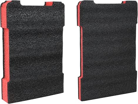Tool Box Foam Inserts 2 Pack for 48-22-8435 Milwaukee Packout Case Protective Foam Organizer for Fragile Tools Shockproof Cushion Support