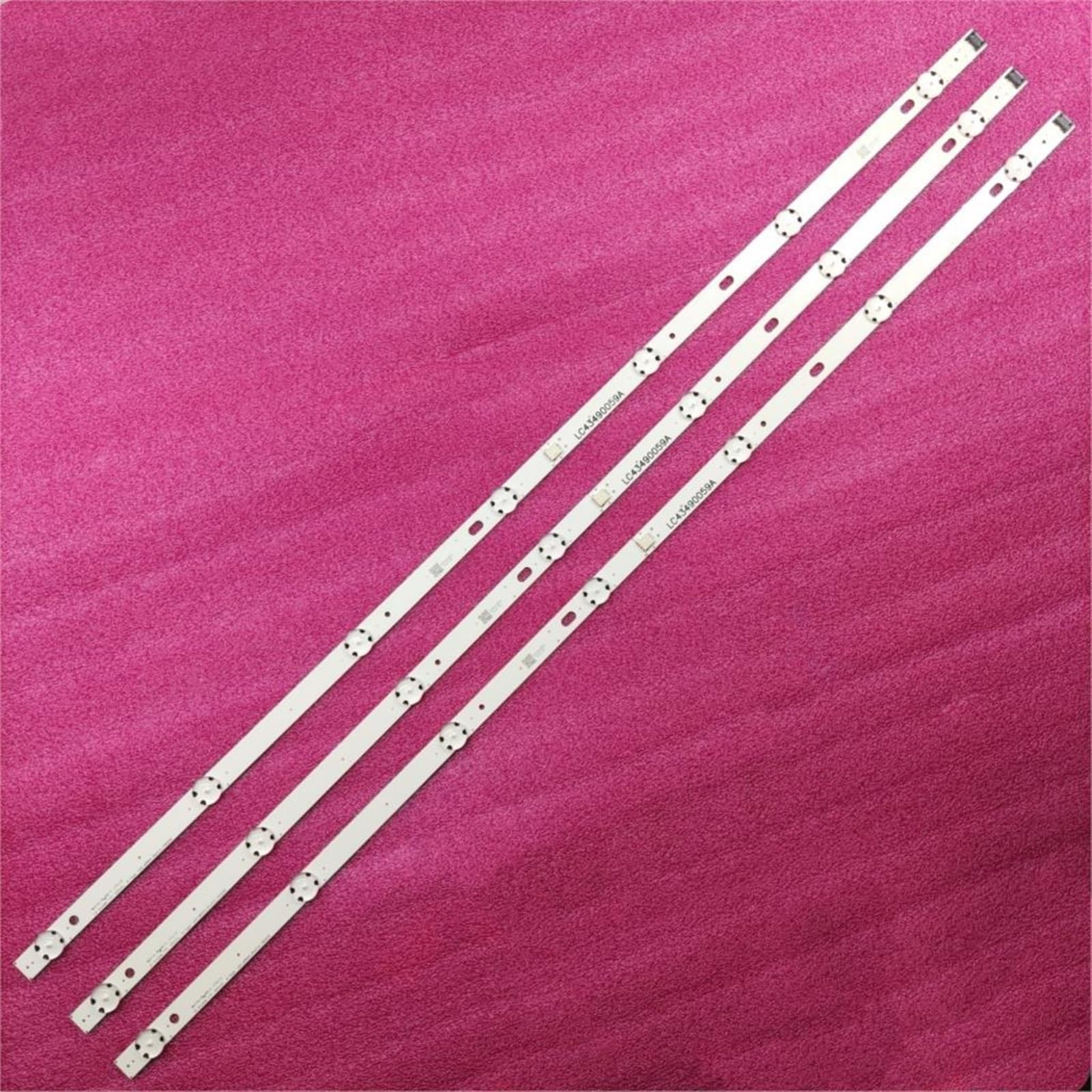 Striscia di retroilluminazione a LED da 3 Pezzi Compatibile for 43UK6300PLB 43UJ634V 43LJ61_FHD_L 43UJ651V 43UJ561V 43UJ701V 43UK6200 43UJ630V 43UJ635V 43LJ624V (Color : 2 Set)