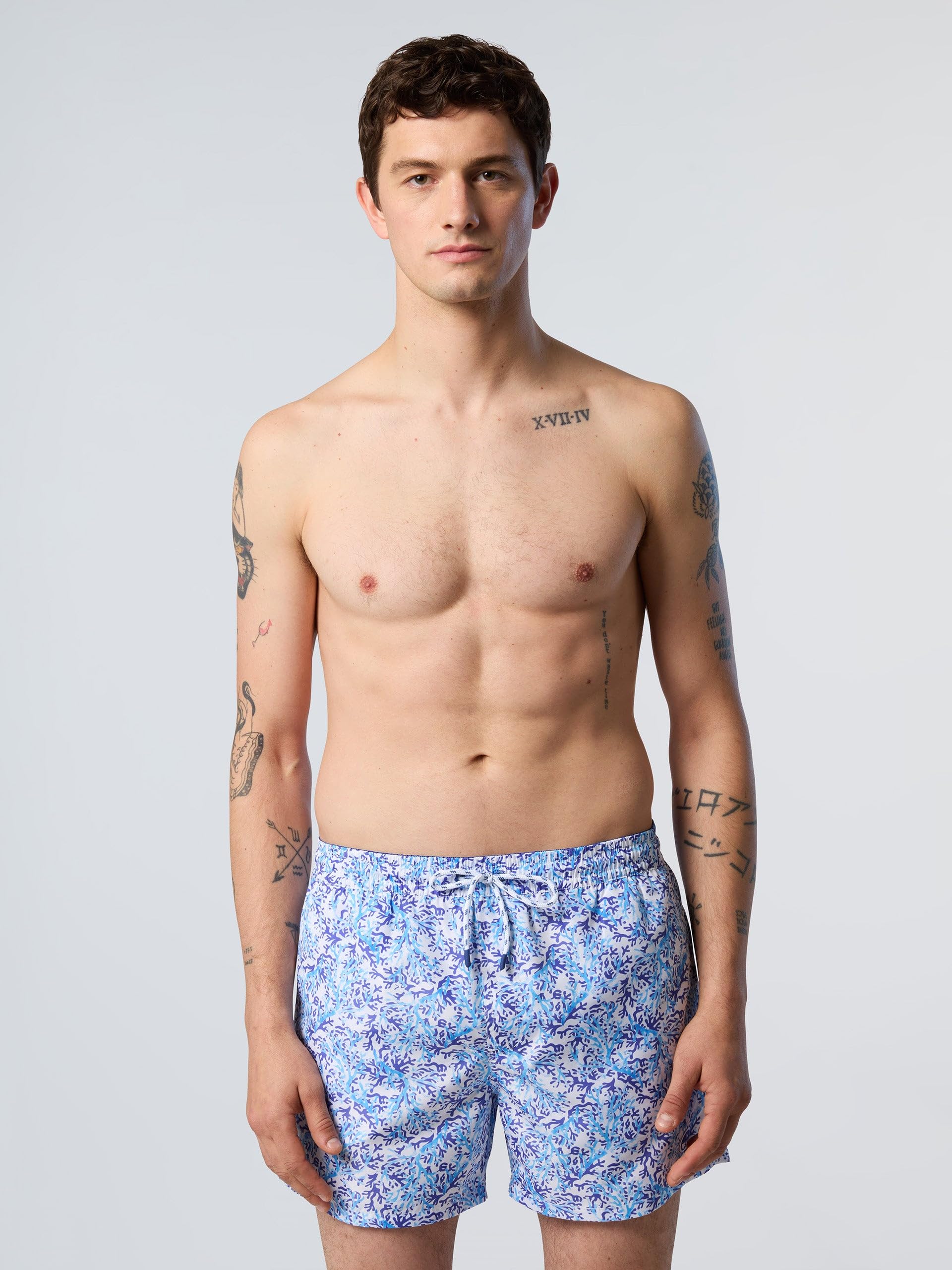 NORTH SAILS Boxer Mare Uomo in Repreve® con Stampa Oceano
