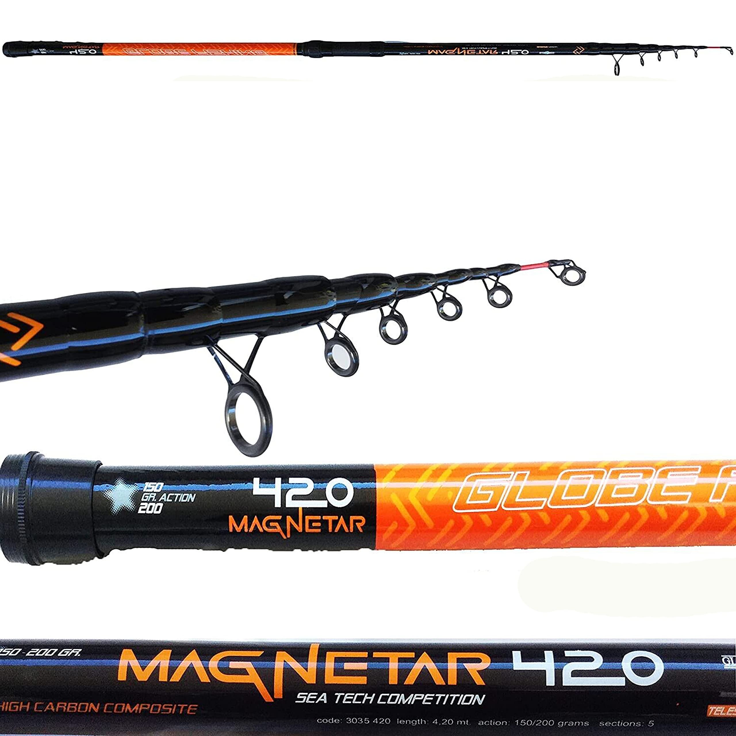 canne da pesca surfcasting 5 metri
