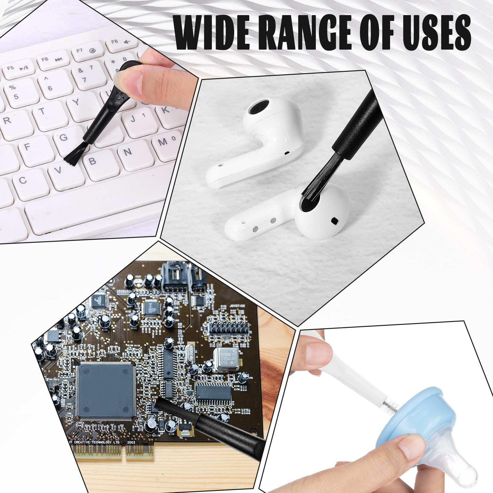 20 sztuk zestaw do czyszczenia telefonu komórkowego USB C szczotki do czyszczenia głośników telefonu szczotka do czyszczenia słuchawki telefonicznej mini szczotka czyszcząca bez zatykania do 16 17 Pro