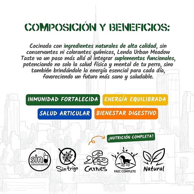 Foto 6 de 8 de Lenda Urban Meadow Taste 2 kg - Cordero - Pienso Natural para Perros Mini-Medium (3-20 kg)