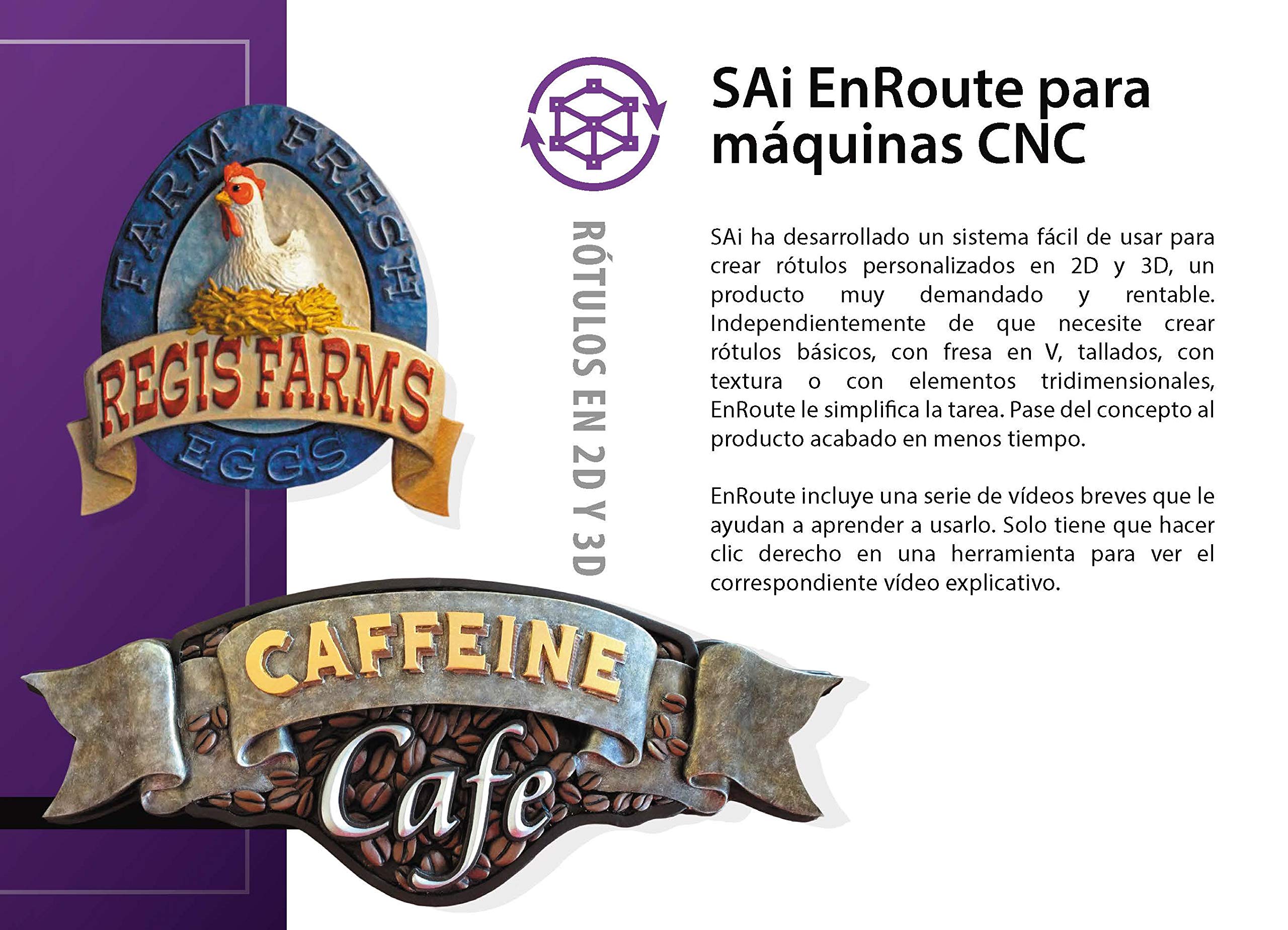 Software EnRoute CNC, 6 meses de suscripción, software de diseño CAD CAM para máquinas CNC, diseño 2D y 3D y trazado para Routers (código de registro y descarga de software)