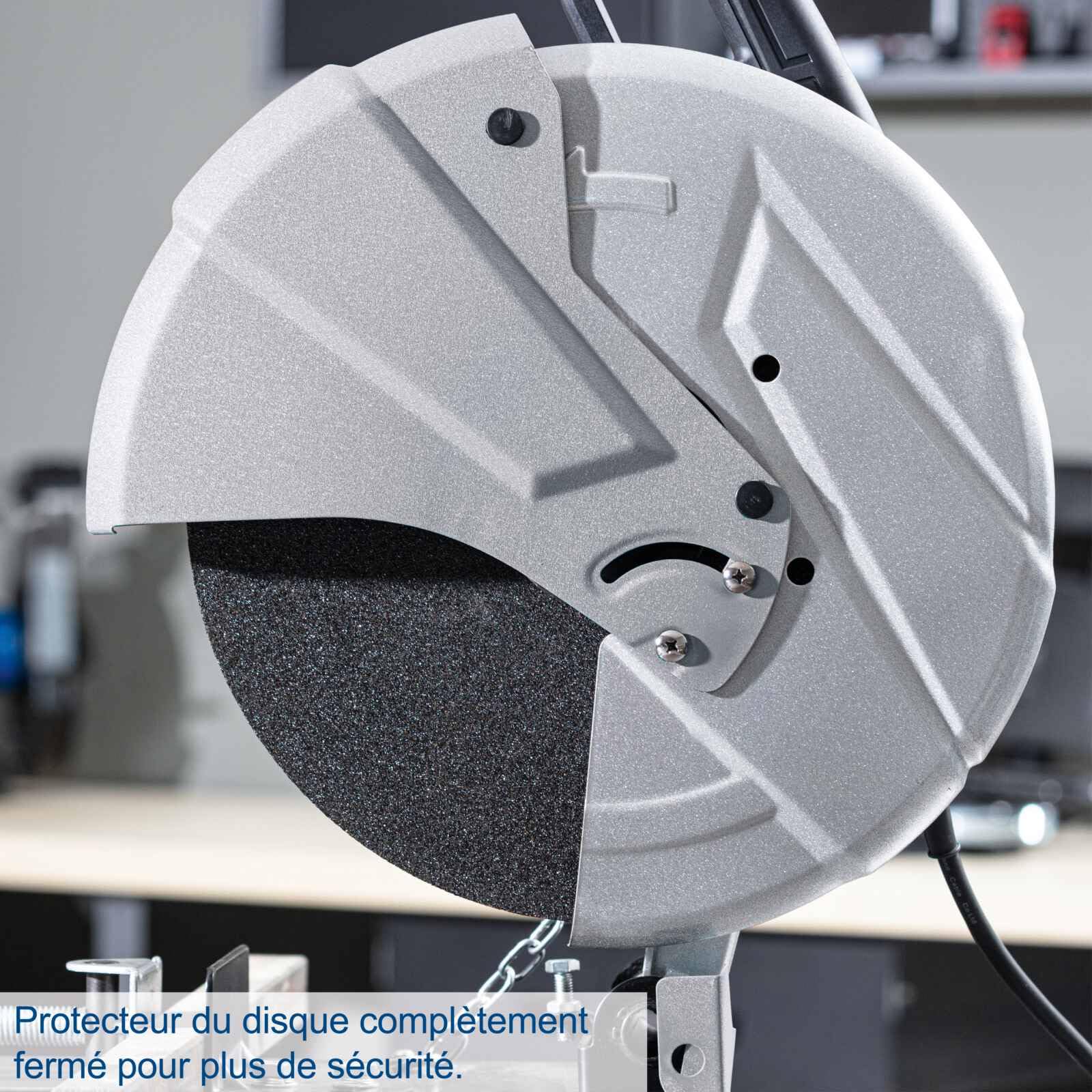 Scheppach Tronçonneuse à Métaux MT150 | Scie à métaux | Hauteur de coupe max. 115 mm | 2600W | 4200 min-1 | Disque à tronçonner Ø355 x 25,4 mm | Angle d'inclinaison 0-45°