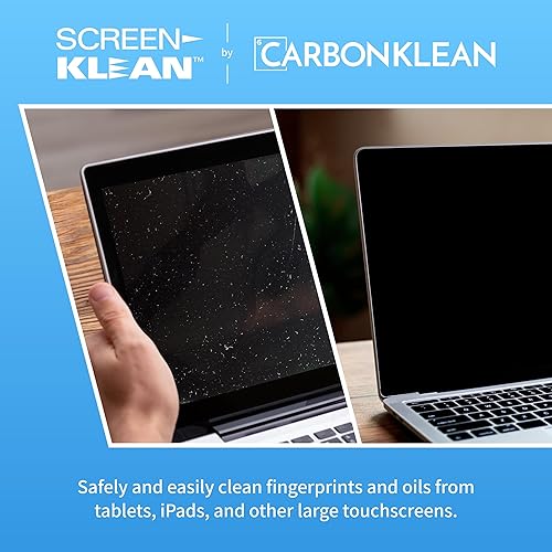 Miniatura 2 de ScreenKlean - Limpiador de pantalla para tabletas, tecnología eficiente y duradera de microfibra de carbono inyectada, color azul