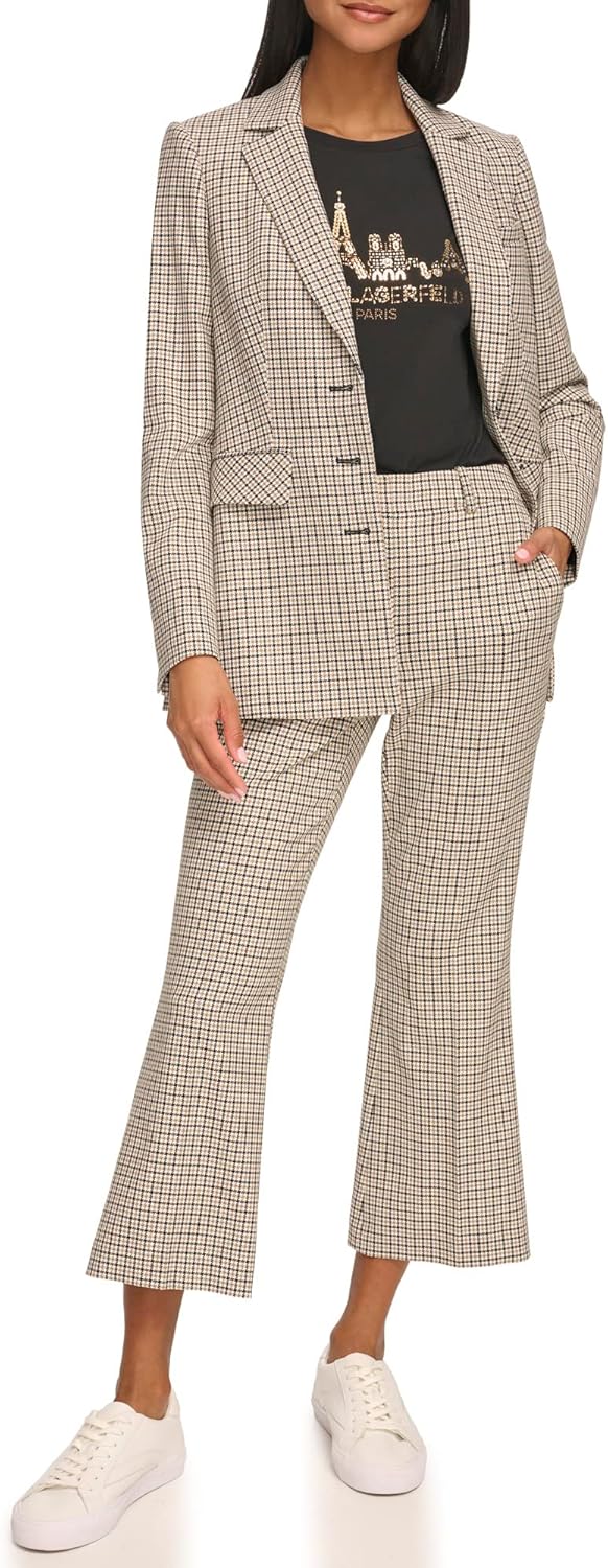 Karl Lagerfeld Womens Pattern Blazer