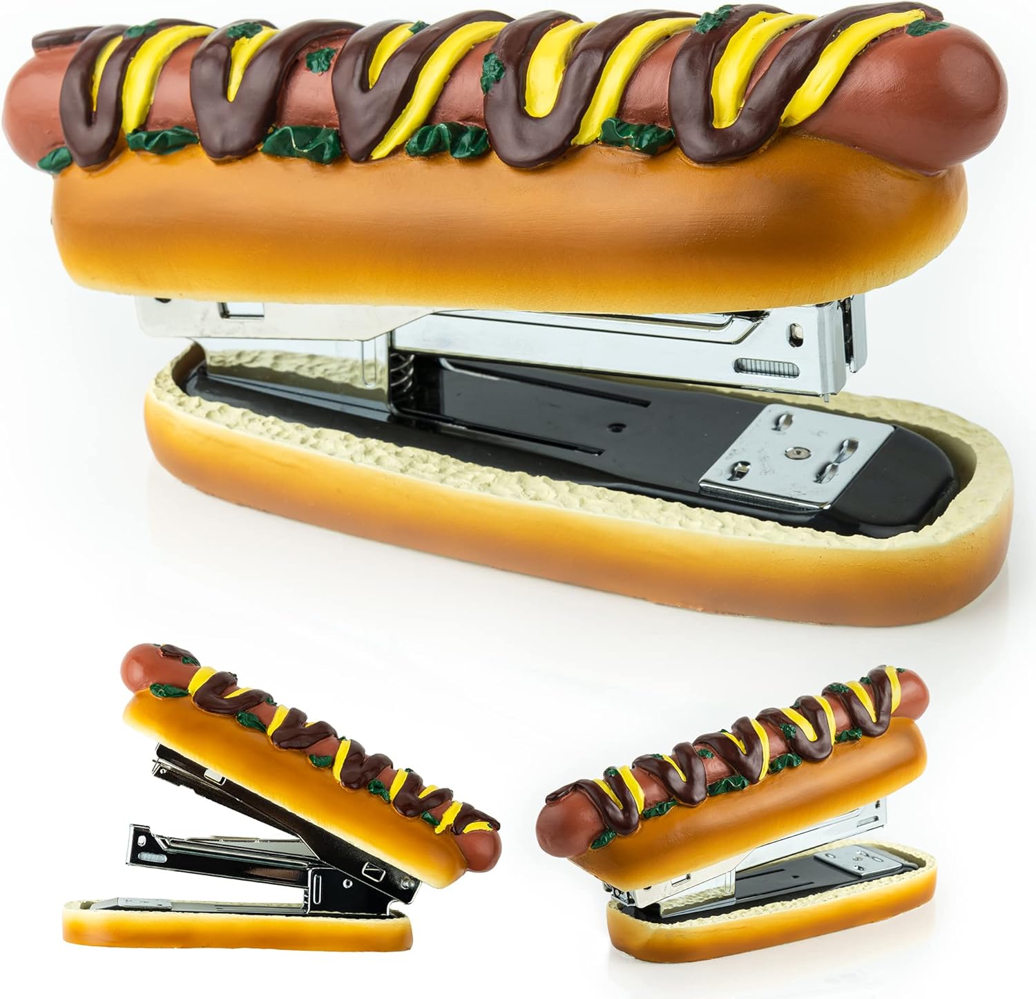 ELIKAI Hot Dog Stapler with 1000 Staples, Funny Stapler