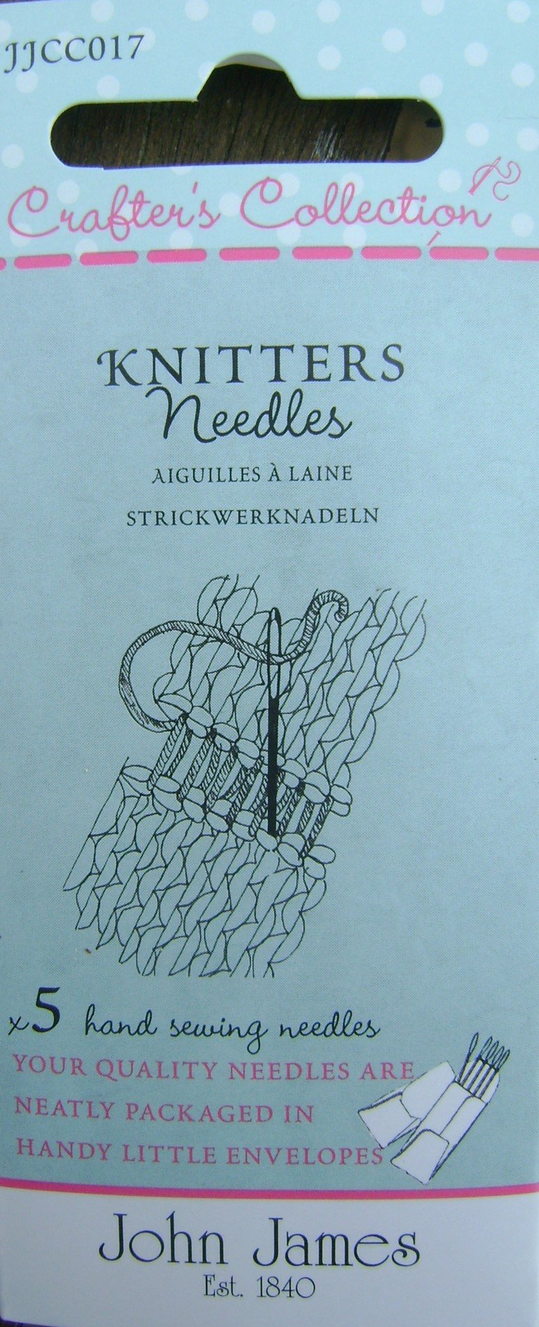 John James Crafters Collection Knitters Needles 14/18