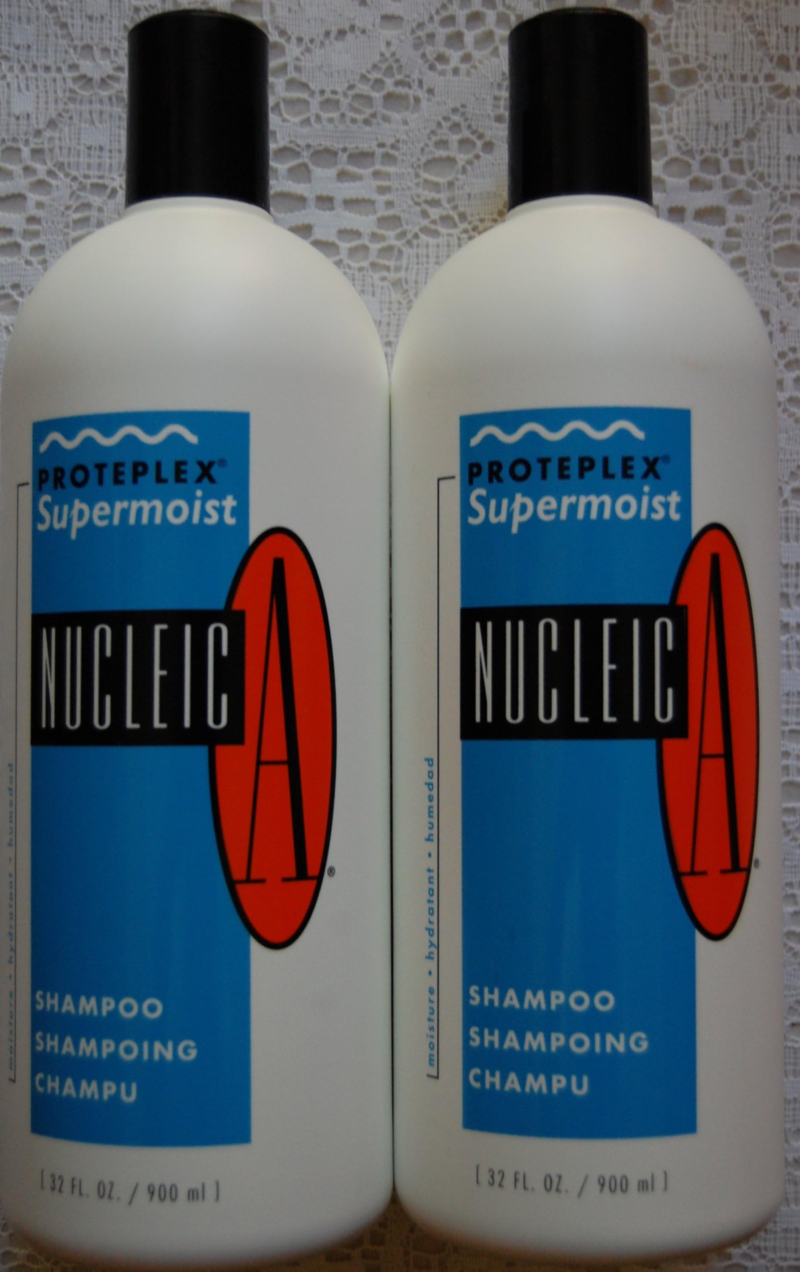 Nucleic-a Proteplex Supermoist Shampoo 32oz Each (2 Pack) Includes One Free Pump
