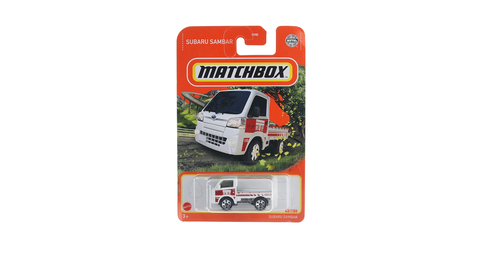 Amazon.com: Matchbox 2022 - Subaru Sambar - White / Red - 43