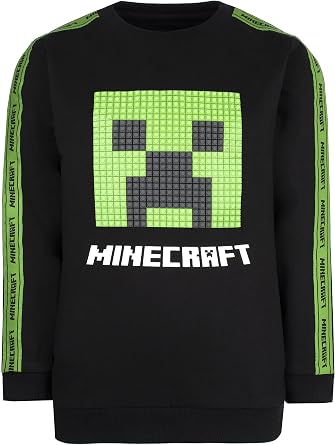 Minecraft - Sweatshirt Gifts For Boys Top - Gaming Merchandise Birthday Game Tshirt Merchandise - Ages 5-12