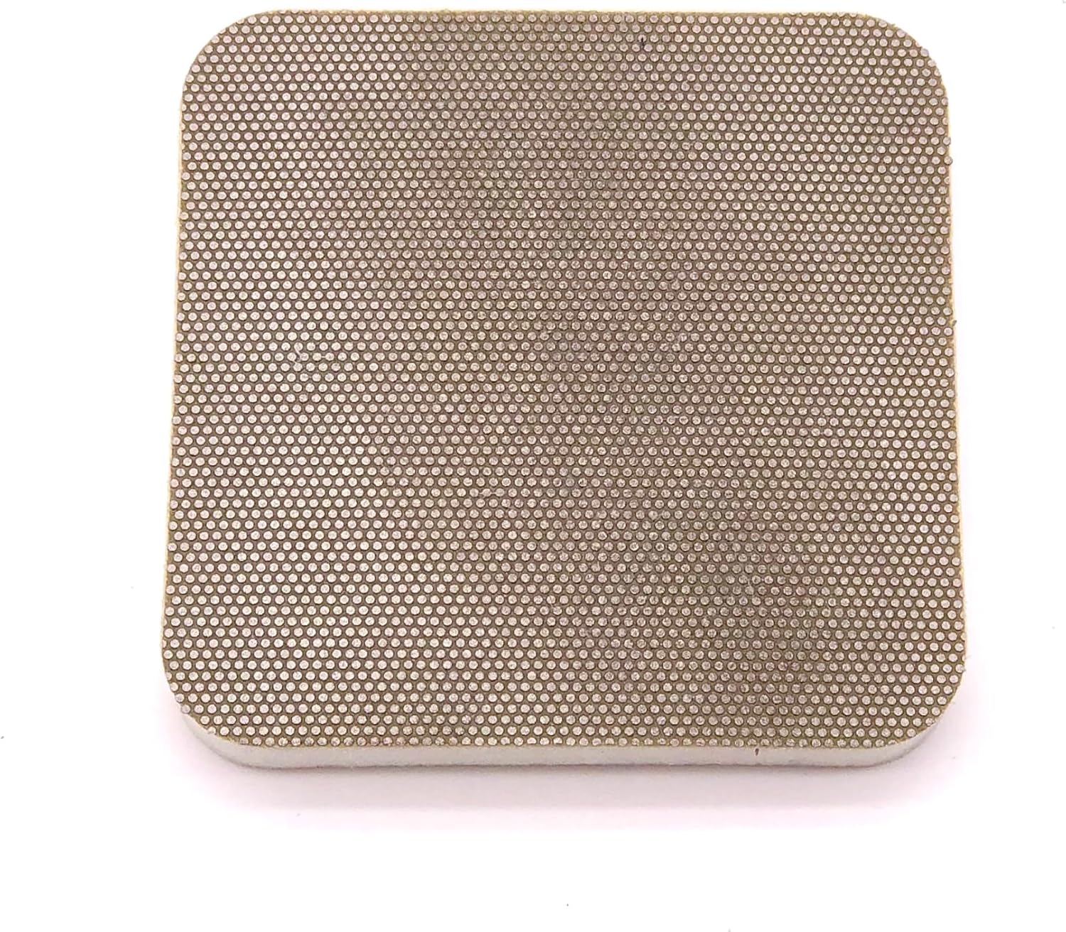 DiamondCore Tools Pottery Sanding Pad, Flexible Diamond Sanding Pad, Rounded Corners, 120 Grit Medium for Pottery, Ceramics, Clay, Glaze, Bisque, Tile, Stone & Glass (B2)