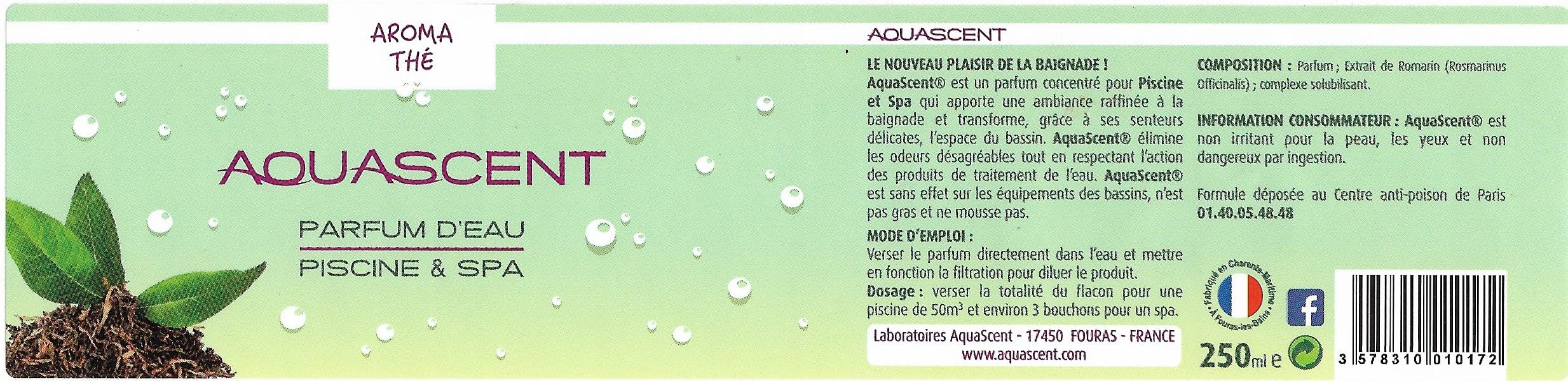 Parfum Piscine et Spa Aroma-THÉ (Thé Vert) 250ml