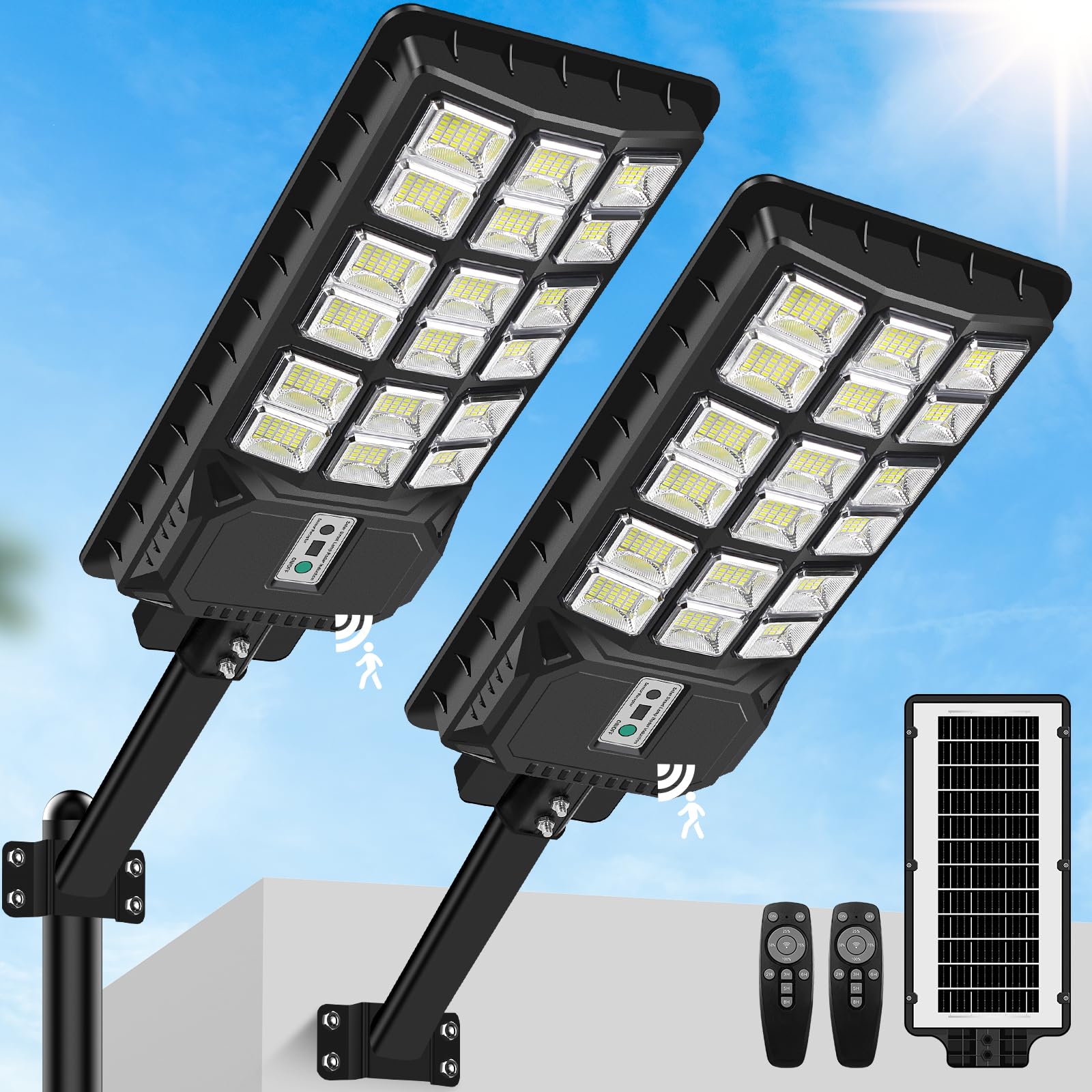 TOWPONICS 6000W Solar Street Lights Replacement, 460000LM Solar