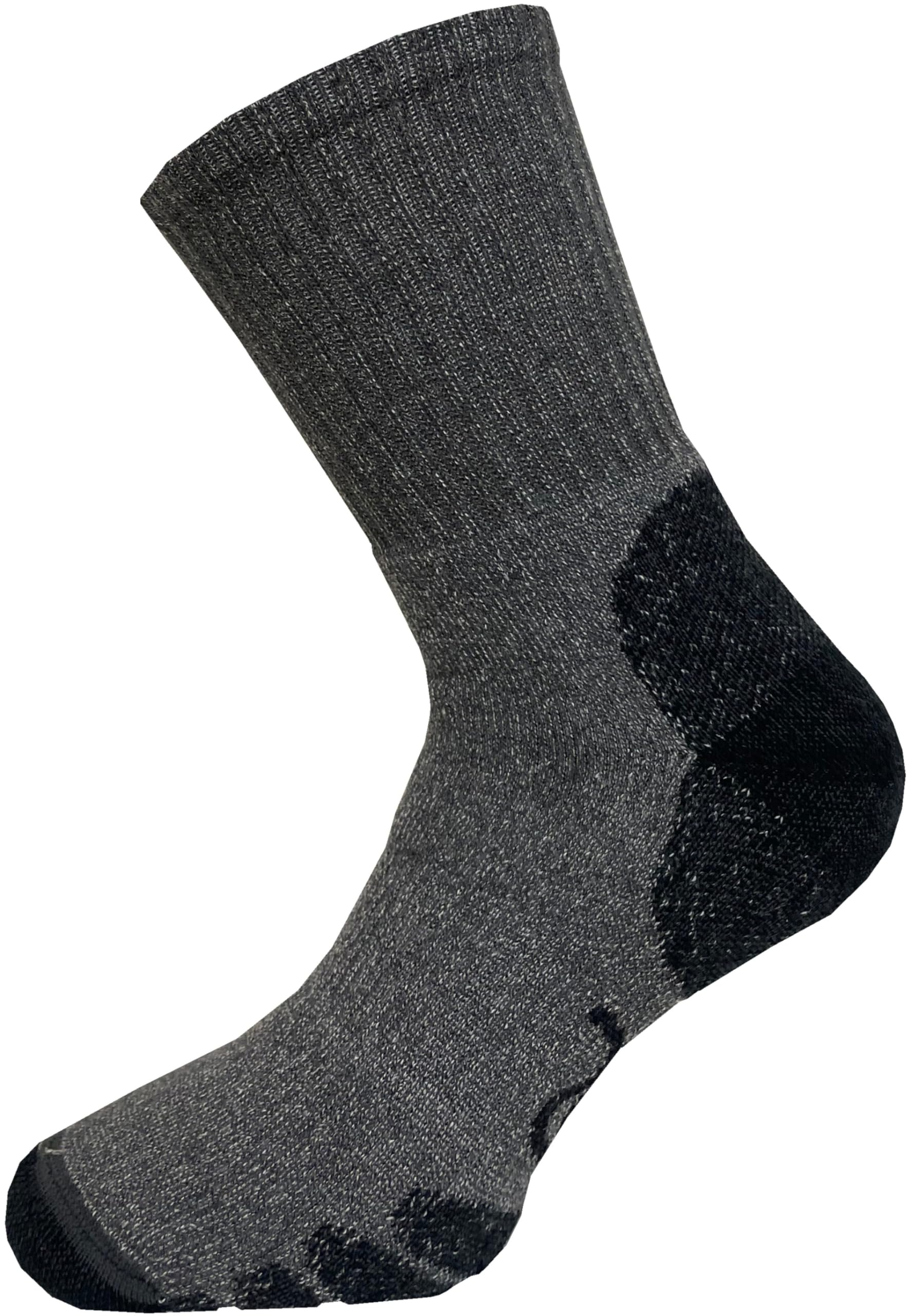 Eurosock Outdoor Crew All-Around Med Weight Hiking Sock-Dark Grey-Small