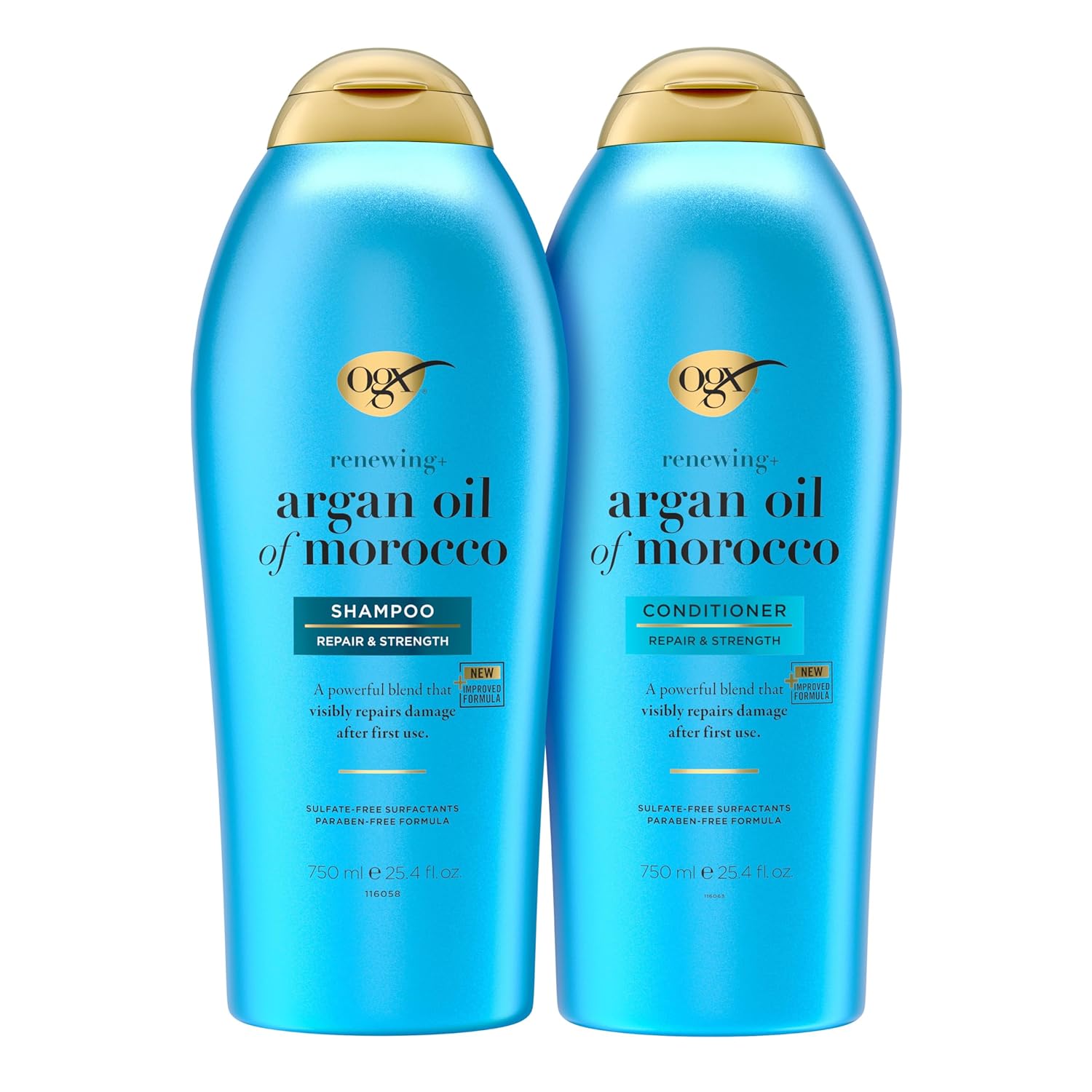 OGX Renewing + Argan Oil of Morocco Shampoo & Conditioner, 25.4 Fl Oz 2 count (Pack of 1) OGX Renewing + Argan Oil of Morocco Shampoo & Conditioner, 25.4 Fl Oz 2 count (Pack of 1)
