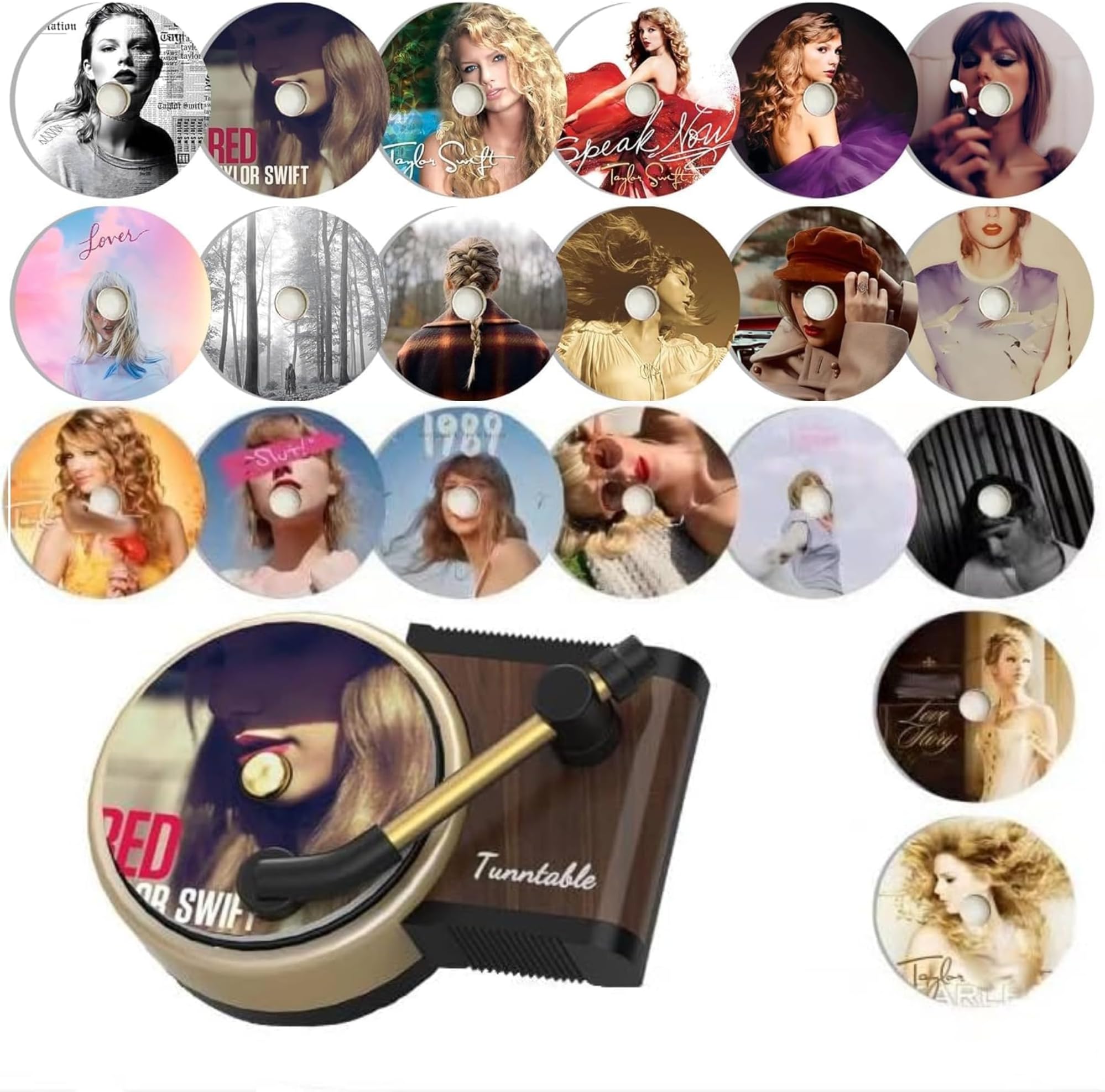 12PCS car air freshener vent clip, female record player car