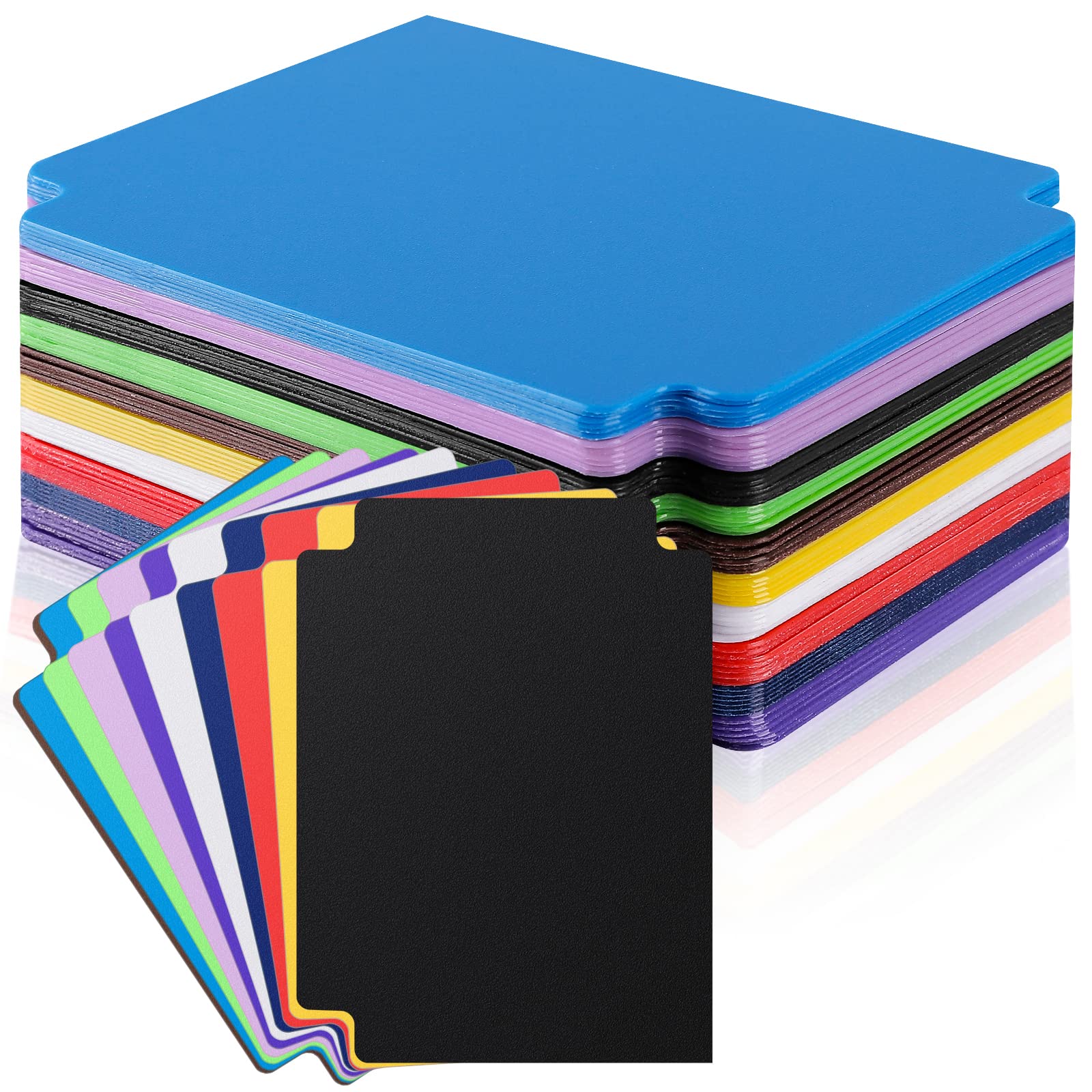 60 Pcs Trading Card Divider Multicolor Card Separators for Office Games Plastics Sports Baseball Card Dividers with Tabs Cards Box Dividers for