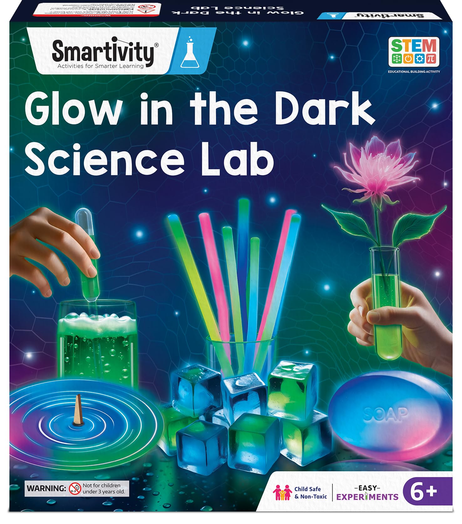 Smartivity Magic Glow in The Dark Science Experiment Kit for Kids 6-14 | Birthday Gifts for Boys & Girls | Chemistry Kit for Age 6-8-10-12-14 Years