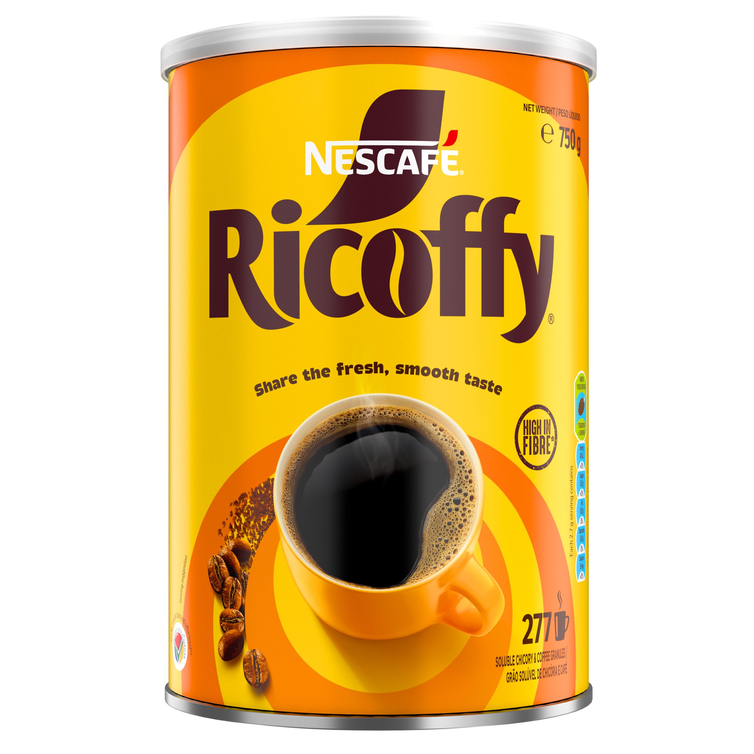 Ricoffy Coffee and Chicory South African 750g