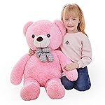 IKASA Giant Teddy Bear Plush Toy Stuffed Animals (Pink, 30 inches)