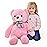 IKASA Giant Teddy Bear Plush Toy Stuffed Animals (Pink, 30 inches)