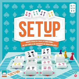 asmodee, SETUP,Jogo de Tabuleiro para Amigos, Idade +8, 2-4 jogadores, Partidas de até 20 min