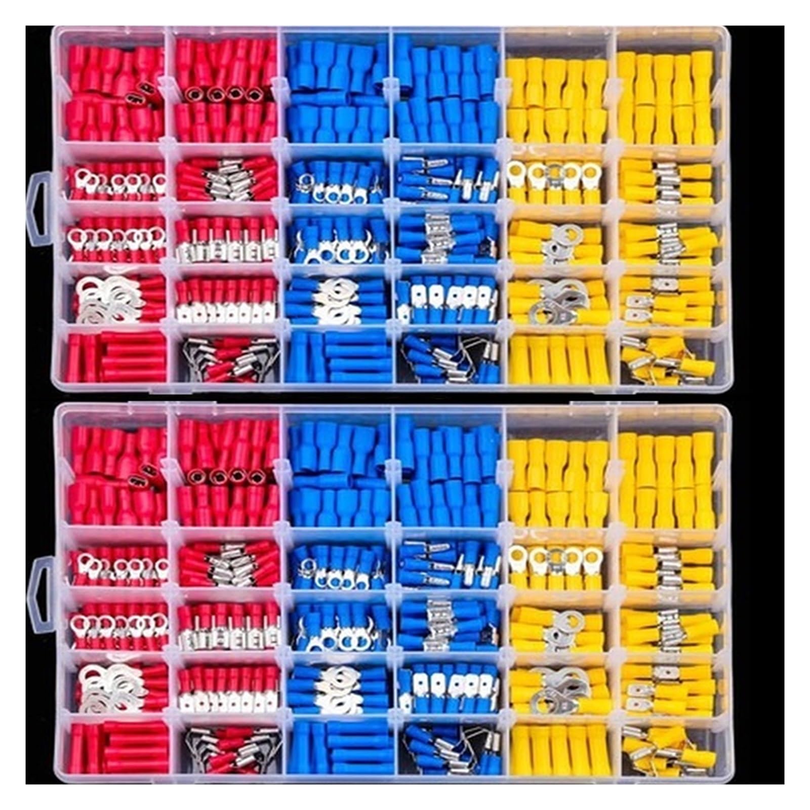 Cable Lugs Female and Male Insulated Wire Cable Connectors Crimp Terminals Electrical Kit Assortment(720pcs)