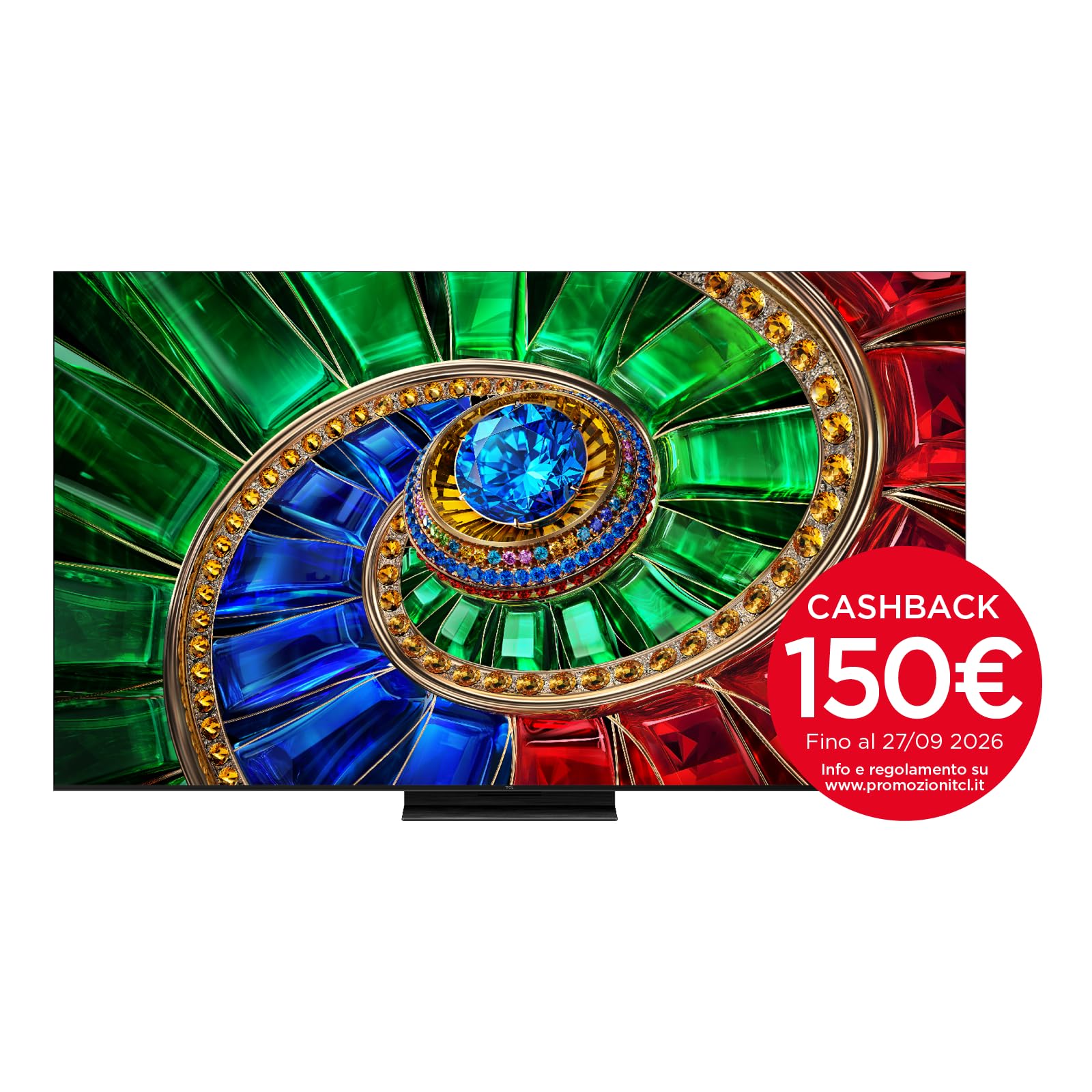 TCL 75RM7L – Smart TV RGB‑Mini LED 4K HDR10+ da 75", 2.000nit | 1,800 Precise Color Zones, Dolby Vision IQ & Atmos, 2.1 Onkyo Sound, Game Master, 144Hz VRR, Apple AirPlay 2