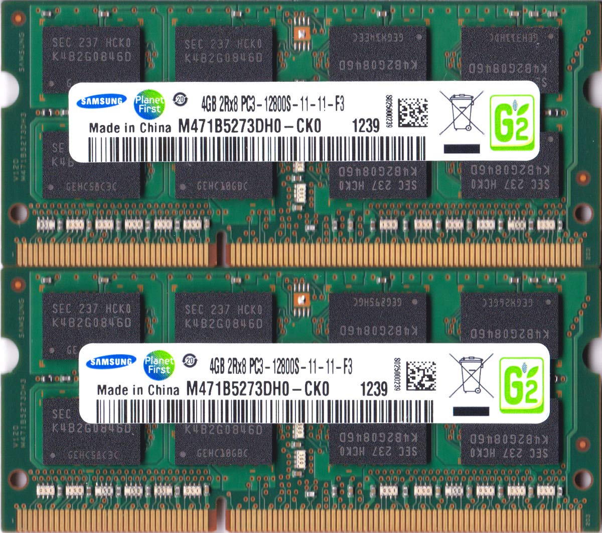 Amazon.co.jp: SAMSUNG 4GB x 2枚組み 合計8GB SO-DIMM 204pin ノート