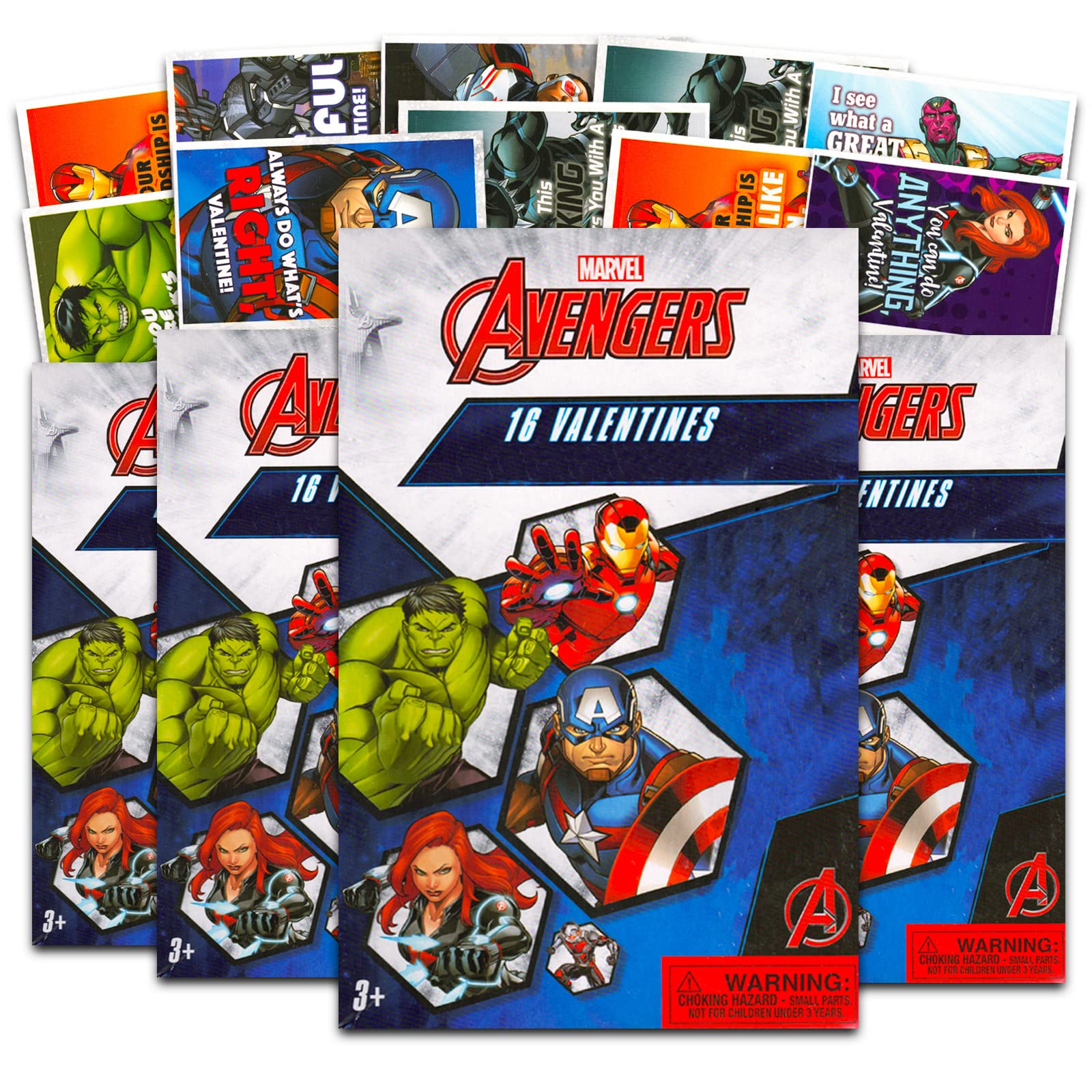 Amazon.com: Marvel Shop Avengers Bulk Valentine's Card Gift Set ~ 64 Marvel  Avengers Superhero Valentine's Day Cards for Kids Featuring Iron Man, Captain  America, Black Panther, Black Widow, and More : Toys