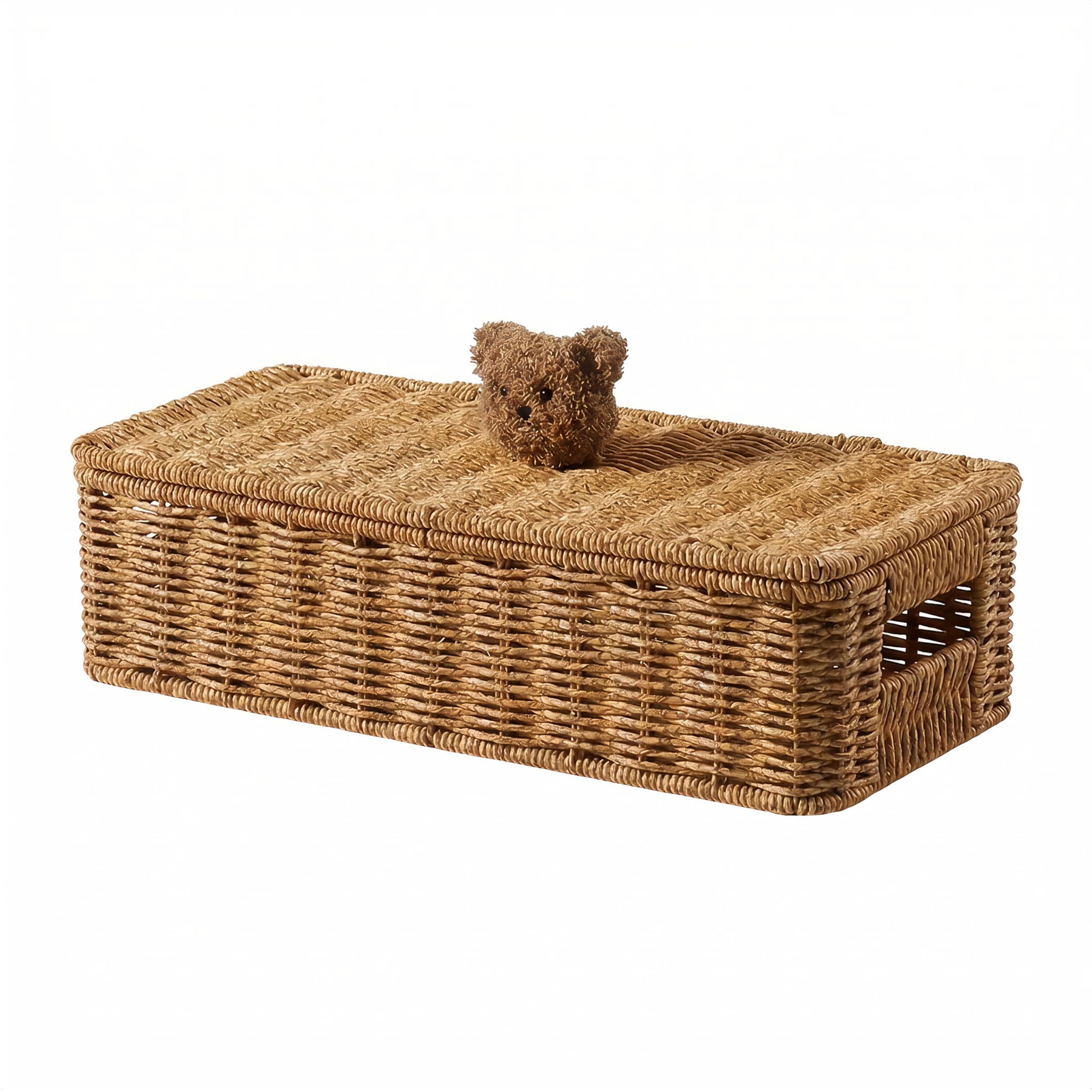 Photo 1 of Uswin Rattan Cable Management Box Large 14"