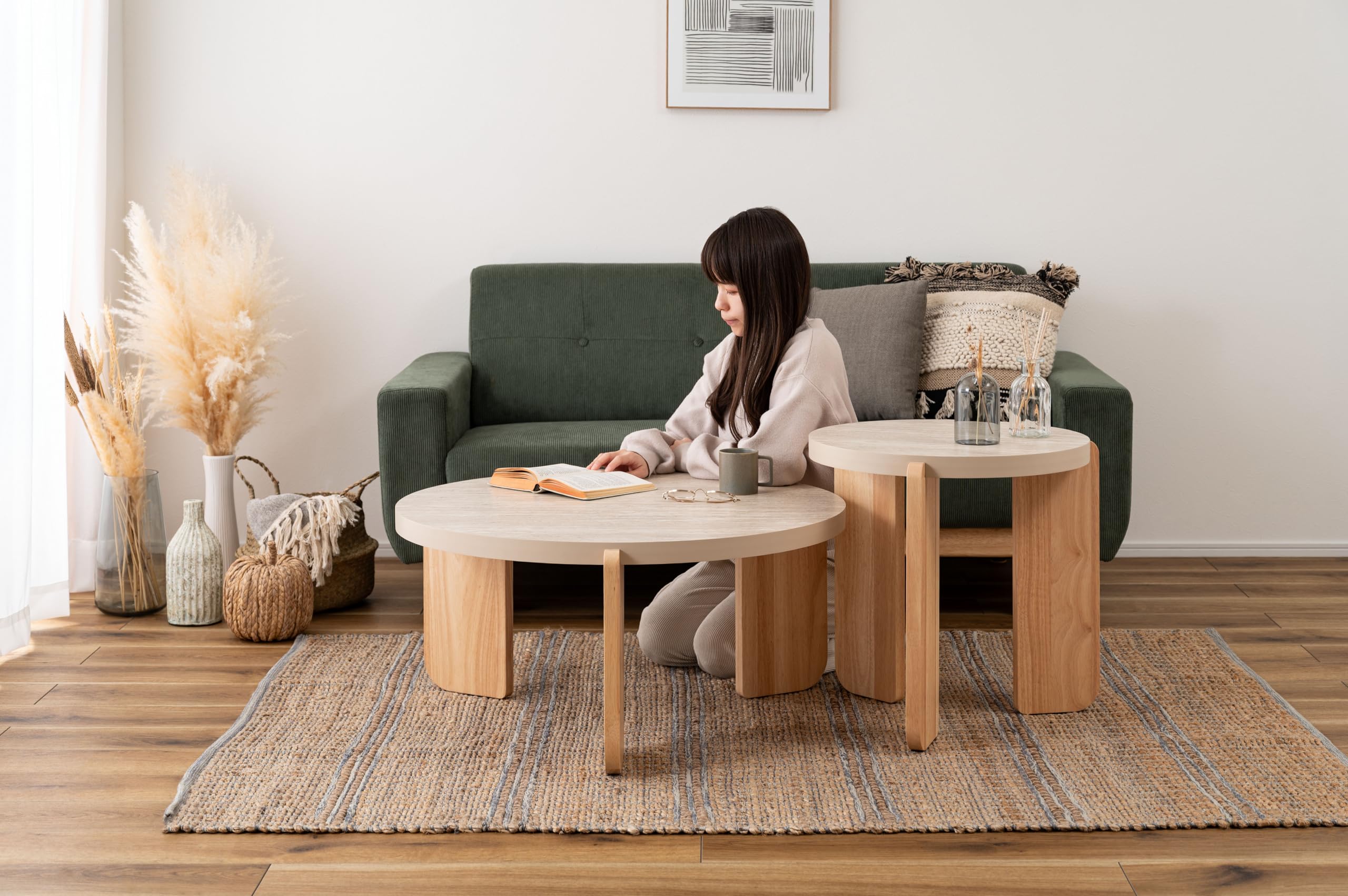 Amazon｜東谷 ラウンドテーブルS 幅53 奥行53 高さ50 TAP-311BE ROOM