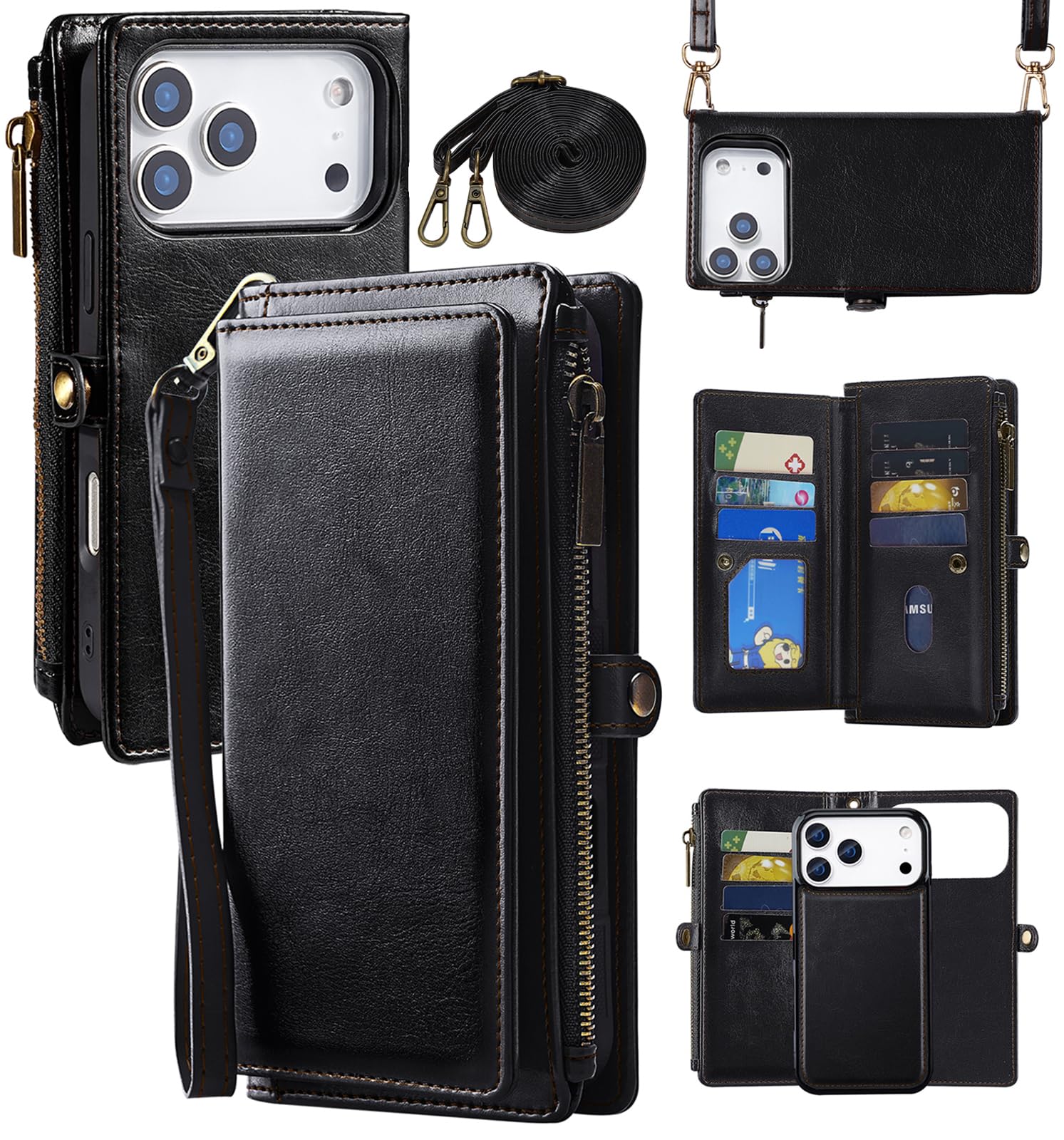 Amazon.com: MInCYB for iPhone 17 Pro Max Wallet Case, [Compatible