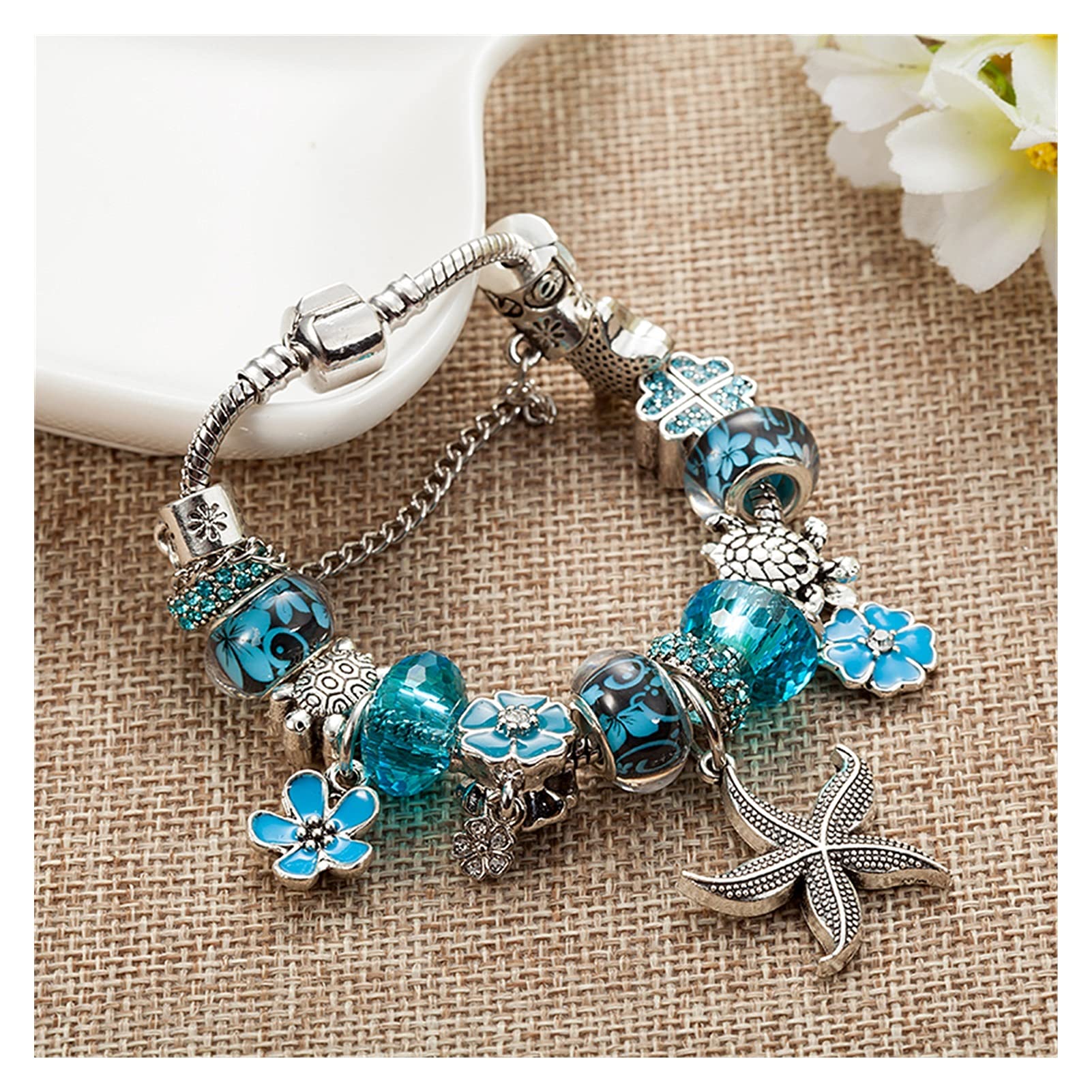 Pulsera Elástica Chapada En Plata Ajustable Cristal Cubic Zi | Meses Sin Interés