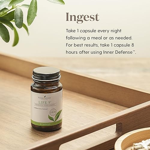 Miniatura 3 de Life 9 Suplemento probiótico de Young Living - Aumenta la inmunidad y el apoyo a la salud digestiva y intestinal - 30 cápsulas - 17 mil millones de