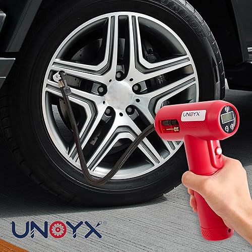 Miniatura 6 de Compresor de aire inalámbrico para inflador de neumáticos, bombas de aire portátiles de mano, bomba de aire inalámbrica para neumáticos de automóvil