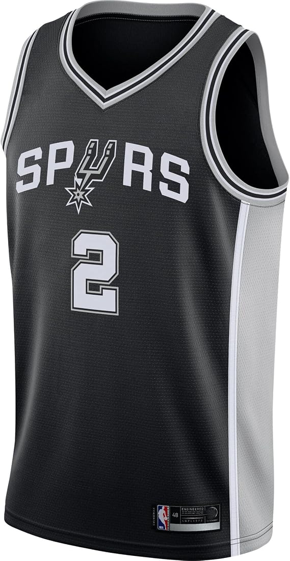 Kawhi Leonard San Antonio Spurs #2 Youth 8-20 Black Icon Edition Swingman Jersey