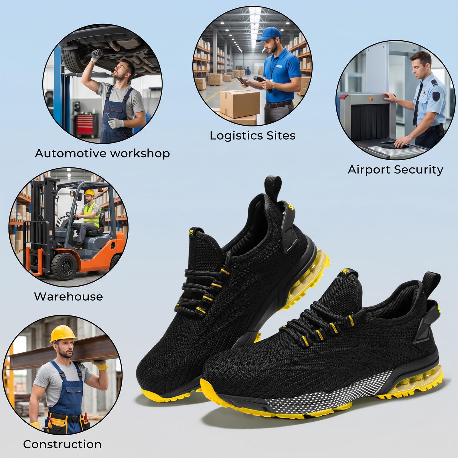 SPIEZ Scarpe antinfortunistiche da uomo, blu
